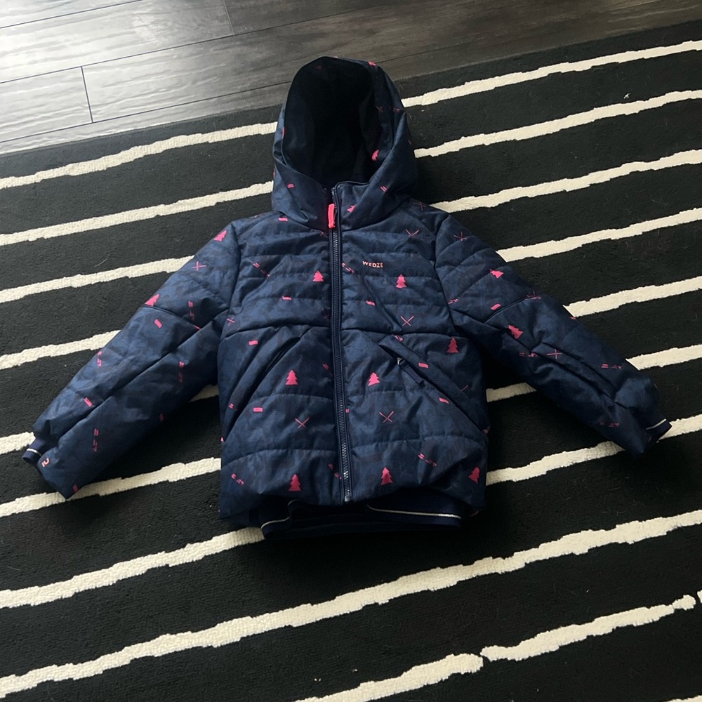 Kids Navy and Pink Hooded Jacket European brand